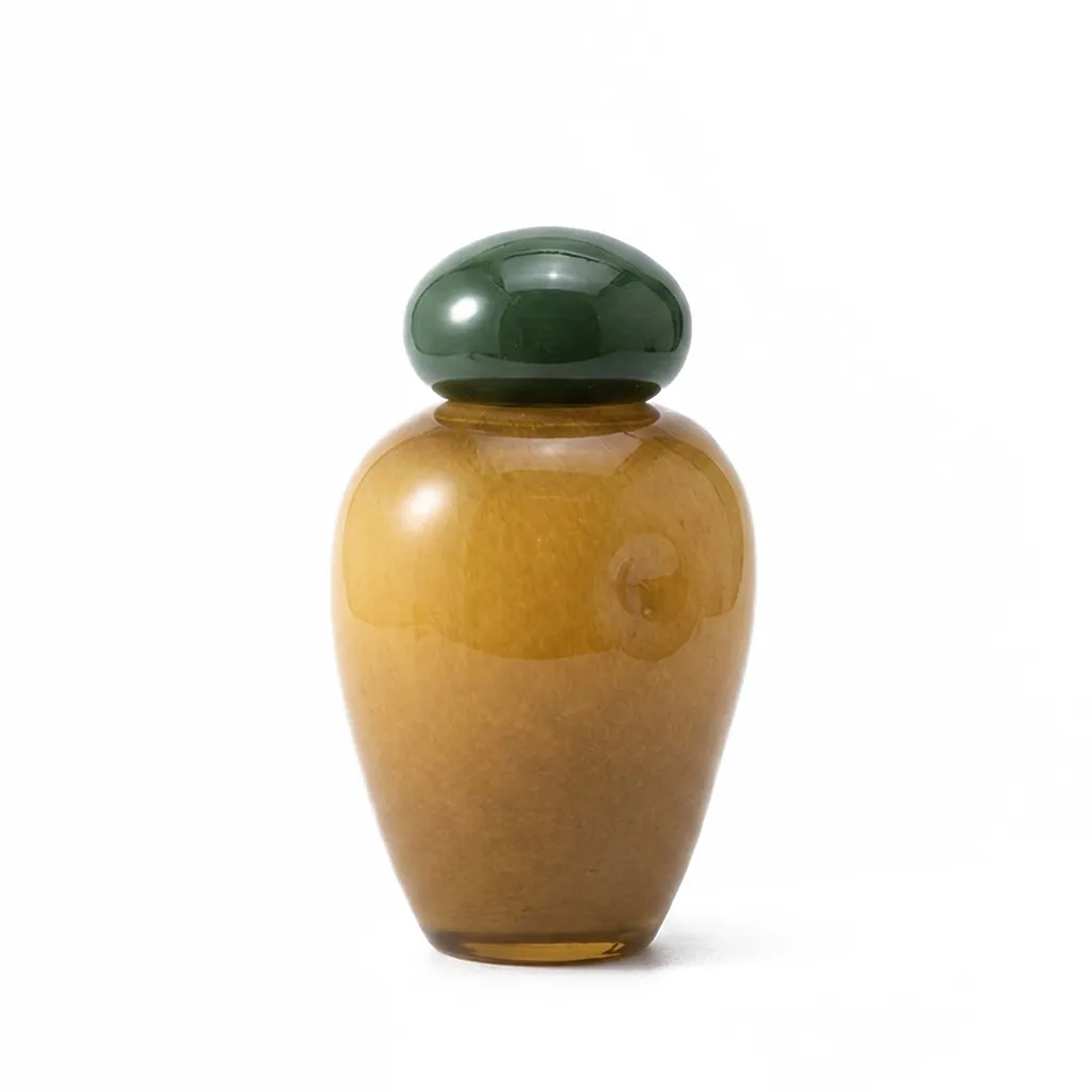 [VS870-YL] Oria Yellow & Green Glass Vase| H25cm