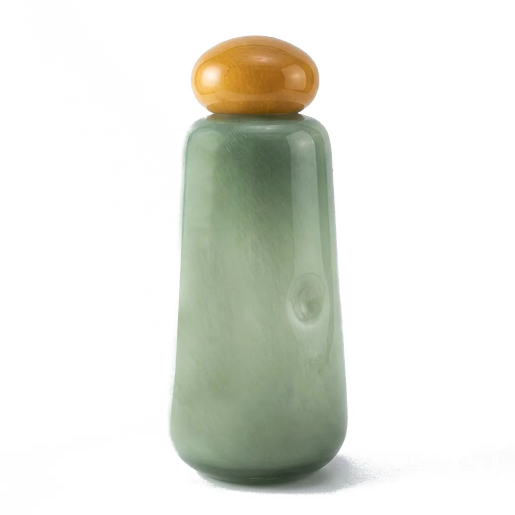 [VS871-GR] Oria Green & Yellow Glass Vase| H36cm