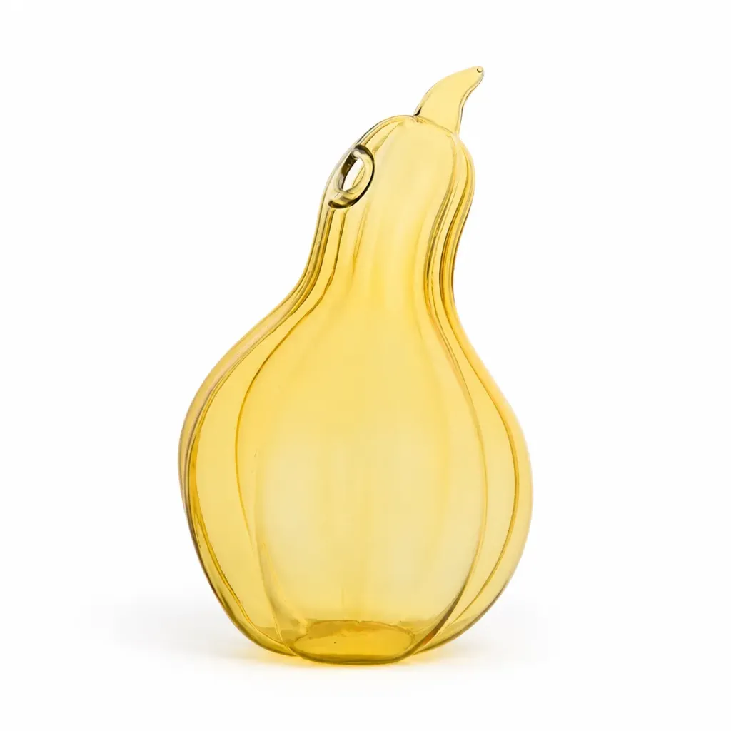 [TD211-YL] Yellow Gourd Glass Vase