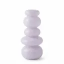 Contemporary Stacked Purple Glass Vase