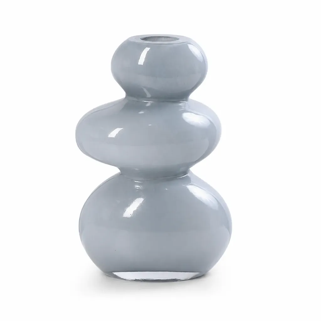 Blue Glass Decorative Vase| H21cm