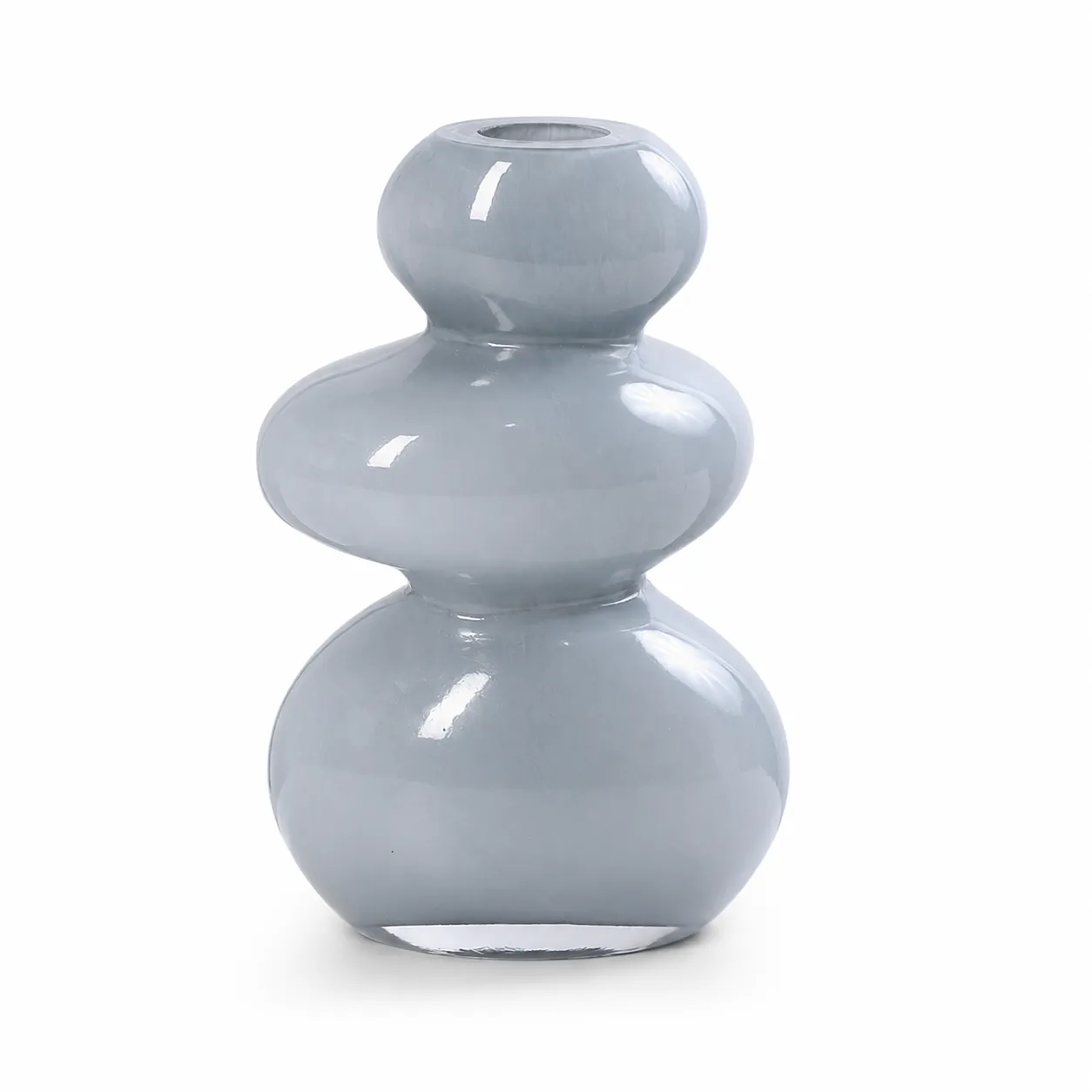 Blue Glass Decorative Vase| H21cm