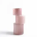 Sola Pink Glass Stacked Vase