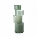 Sola Green Glass Stacked Vase