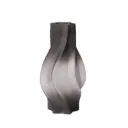 Contemporary Swirl Smokey Glass Vase