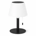 NOX White & Black Solar Rechargeable RGB LED Table Lamp| CCT