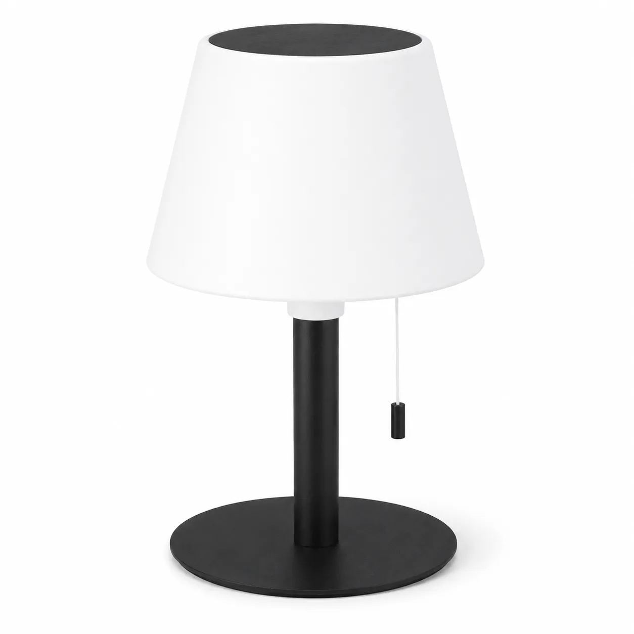 NOX White & Black Solar Rechargeable RGB LED Table Lamp| CCT
