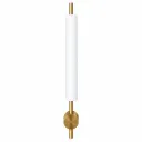 Gold White Cylinder Wall Lamp | 9W H70cm
