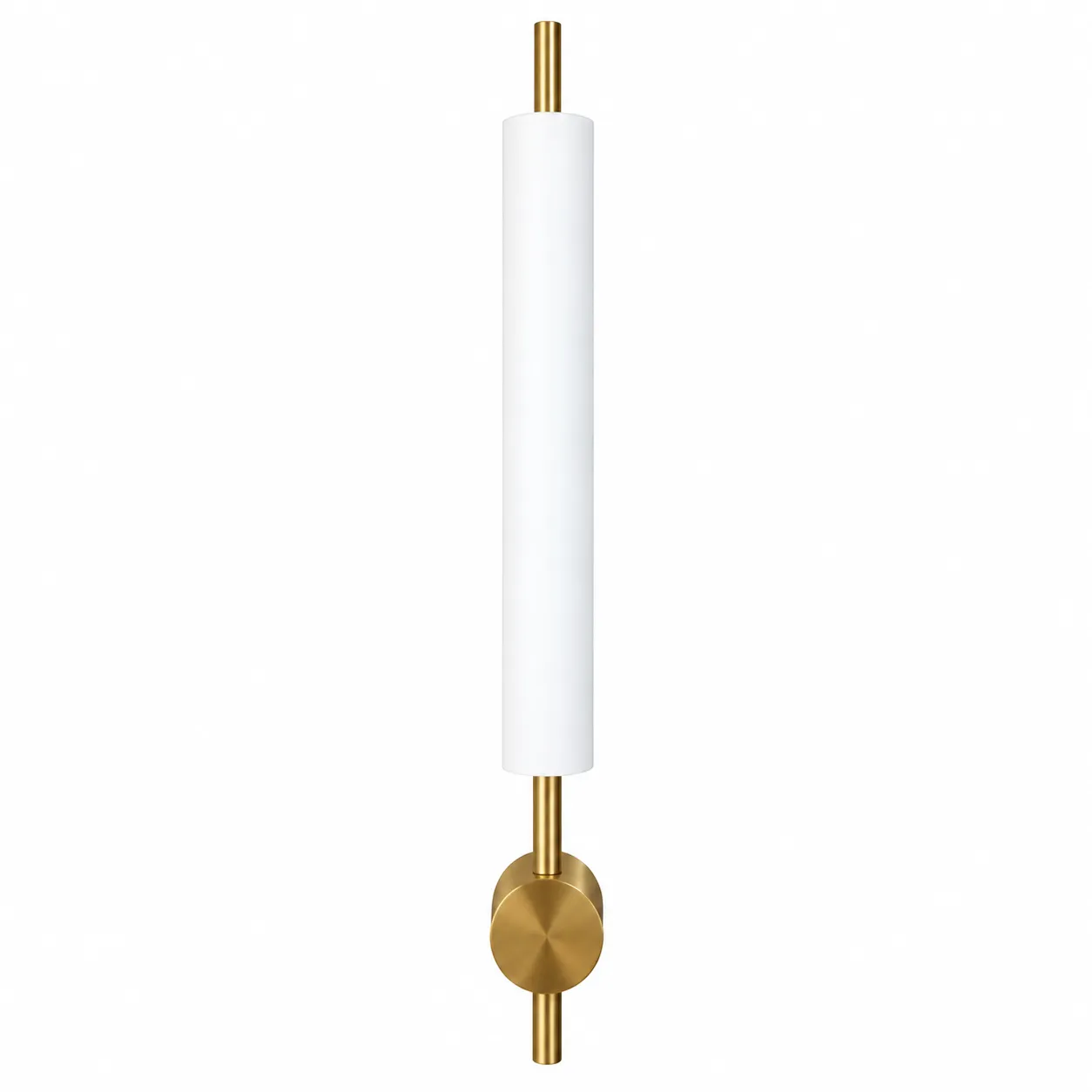 Gold White Cylinder Wall Lamp | 9W H70cm