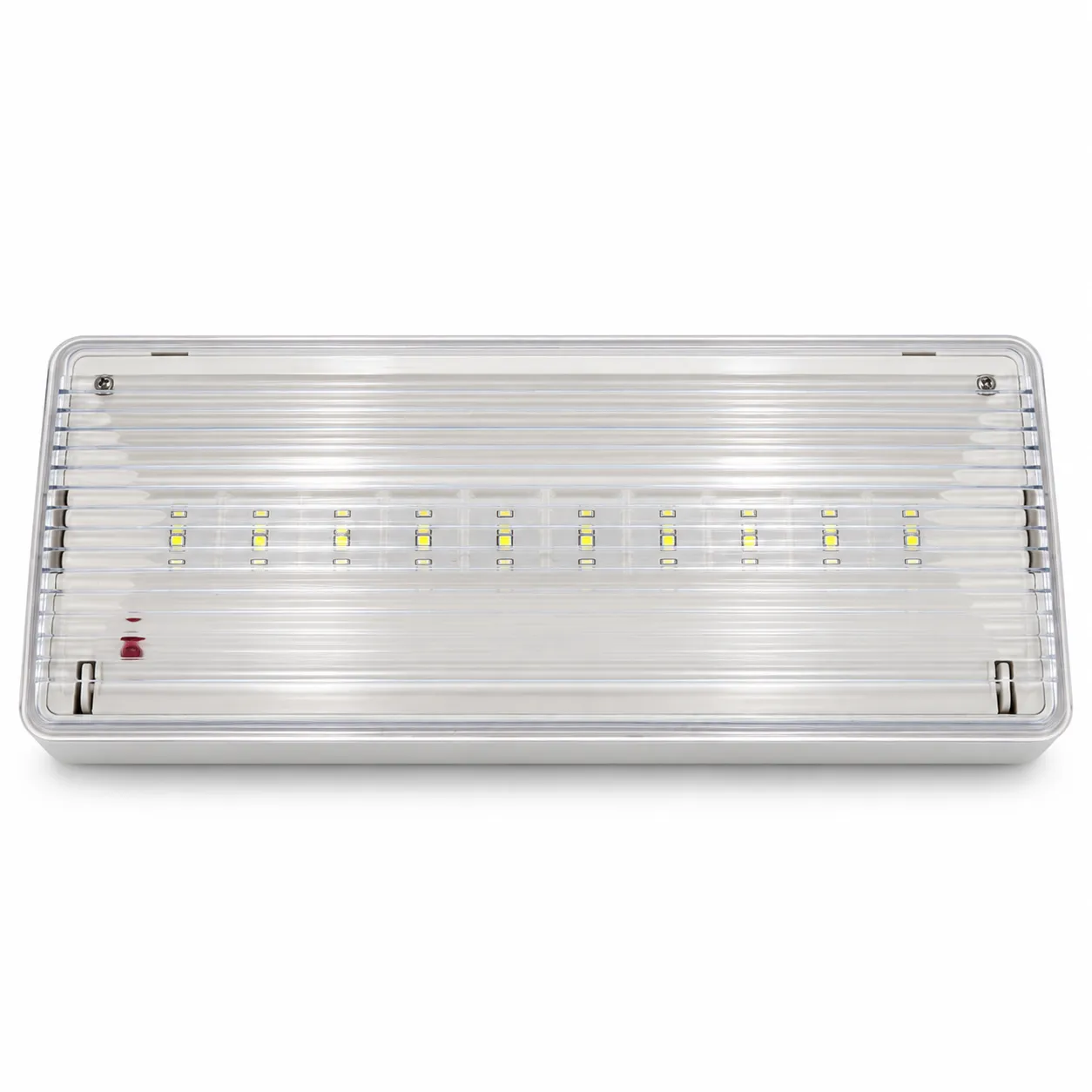 White Surface-Mounted LED Emergency Exit Light 5W 3-Hour Backup